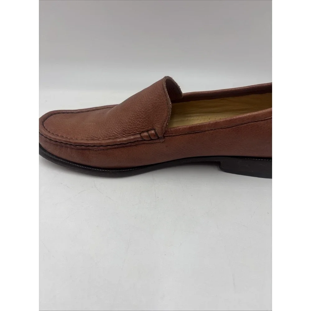 Florsheim Mens Leather Loafers Brown Slip-On Dress Shoes Size 9.5D